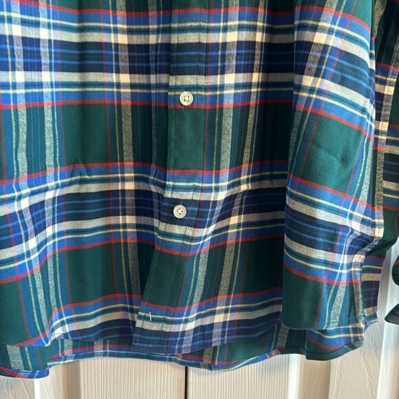 VINEYARD VINES Men’s Blue & Green Plaid Long Sleeve Button Down Shirt - Size L - Picture 4 of 7